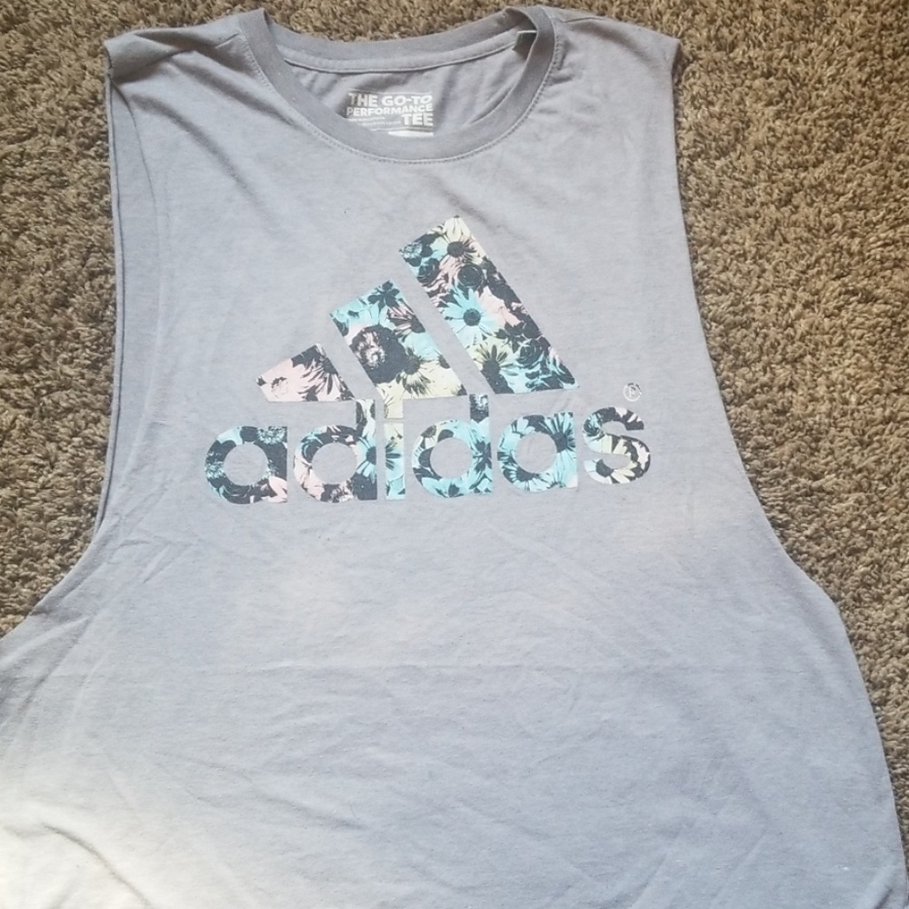 Adidas rare flower muscle tee size L